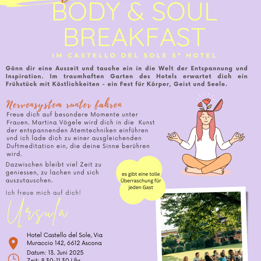 Body & Soul Breakfast - Castello del Sole - 13. Juni 2025 - limited - Babyduft®